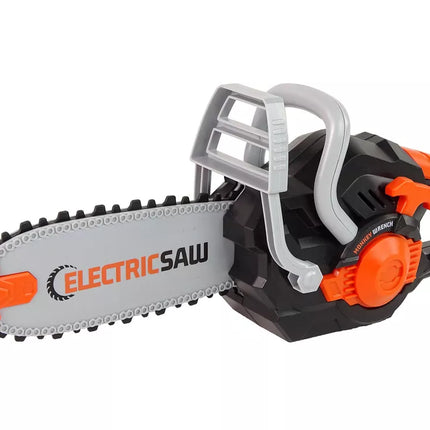 Juodas „pasidaryk pats“ grandininio pjūklo garsas