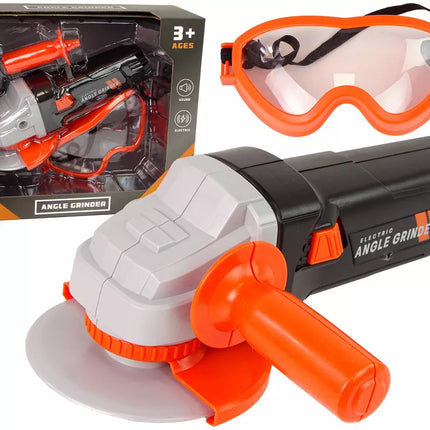 ""Pasidaryk pats" šlifuoklio rinkinys su baterijomis ir apsauginiais akiniais"