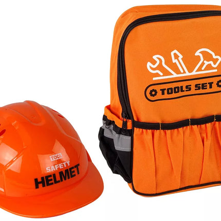 ""Pasidaryk pats" rinkinys kuprinėje Šalmas Įrankiai Oranžinė"