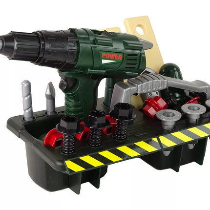 Rankinių įrankių rinkinys Akumuliatorinis atsuktuvas Organizuotuvas Žalias