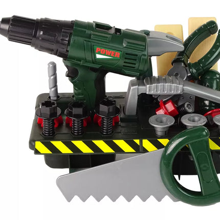 Rankinių įrankių rinkinys Akumuliatorinis atsuktuvas Organizuotuvas Žalias