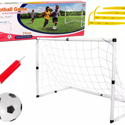 Dideli futbolo vartai vaikams + Futbolas su pompa, Futbolo žaidimas