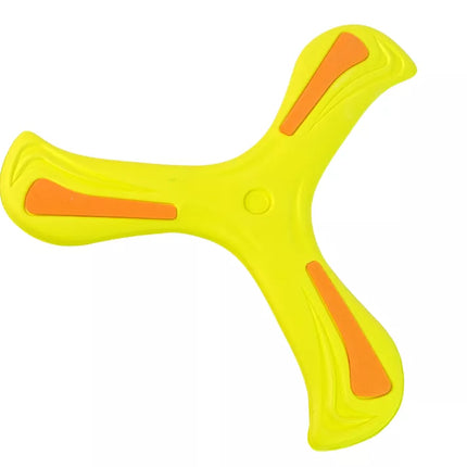 Bumerangas geltonas mėtymui vaikams
