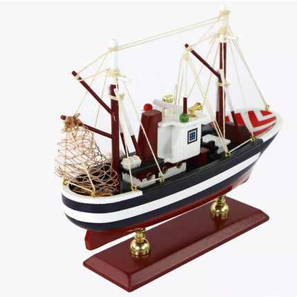 Laivoje kolekcinis modelis, mediniai stiebai