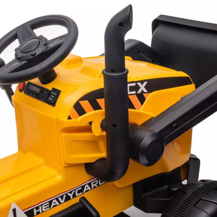 Akumuliatorinis traktorius su priekaba S617, geltonas