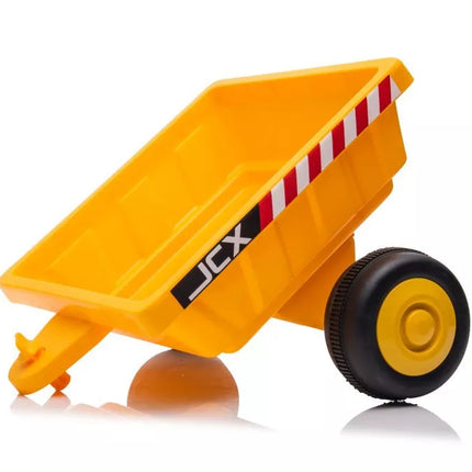 Akumuliatorinis traktorius su priekaba S617, geltonas