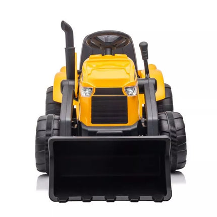 Akumuliatorinis traktorius su priekaba S617, geltonas