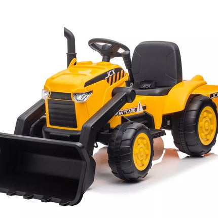 Akumuliatorinis traktorius su priekaba S617, geltonas