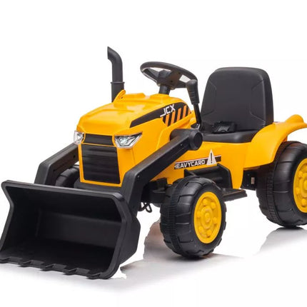 Akumuliatorinis traktorius su priekaba S617, geltonas