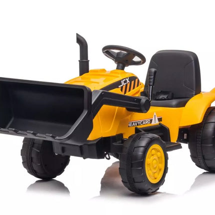 Akumuliatorinis traktorius su priekaba S617, geltonas