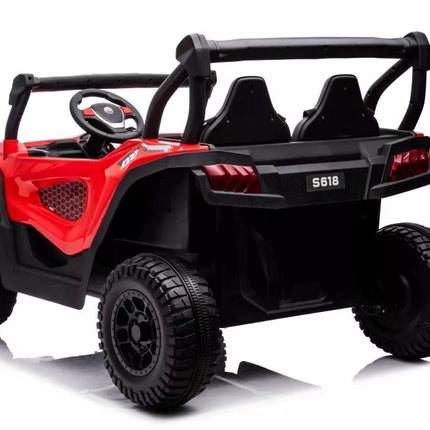 Akumuliatorinis automobilis S618 raudonas 4x4