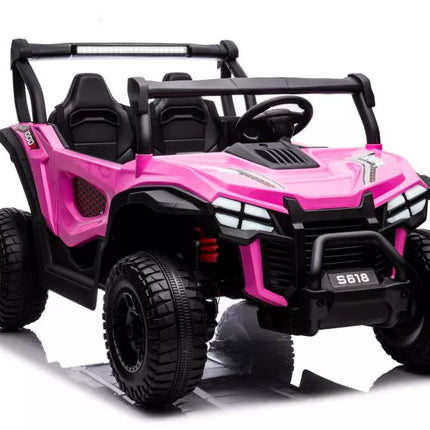 Akumuliatorinis automobilis S618 rožinis 4x4
