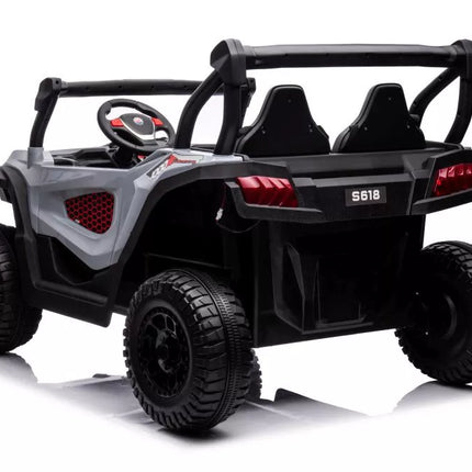 Akumuliatorinis automobilis S618 pilkas 4x4