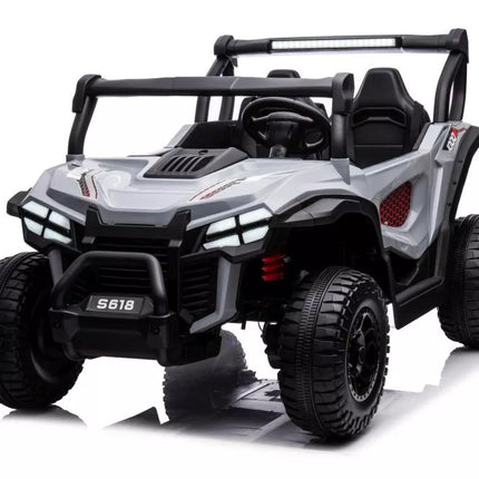 Akumuliatorinis automobilis S618 pilkas 4x4