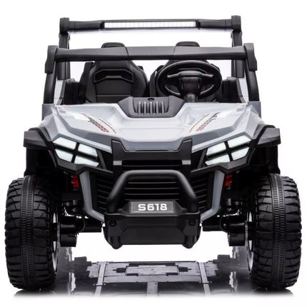 Akumuliatorinis automobilis S618 pilkas 4x4