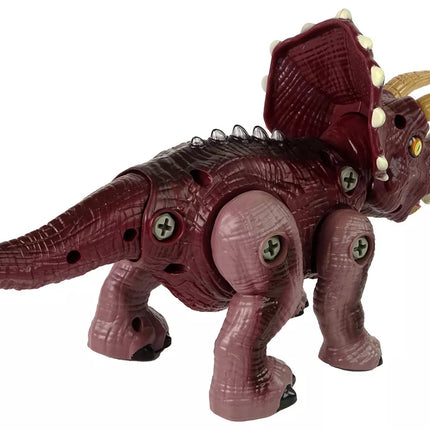 Besistrakis dinozauras su grąžtu, plastikinis