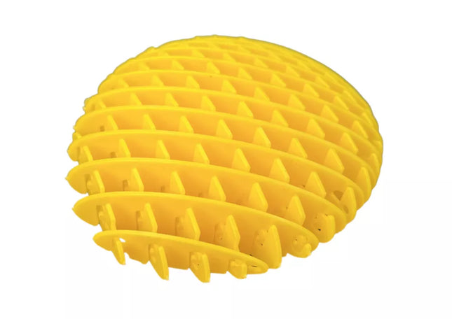 Antistresinis žaislas geltonas, lankstus, 10 cm