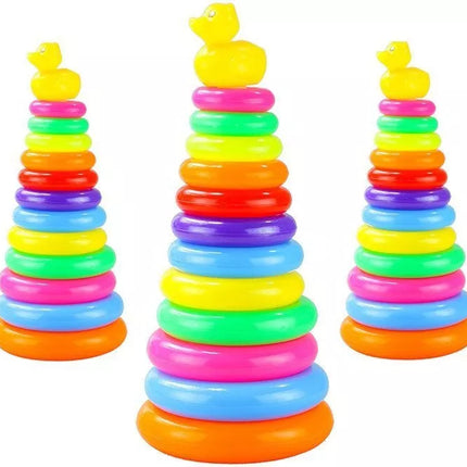 Žaisliniai bokštelio žiedai kūdikiams ir vaikams