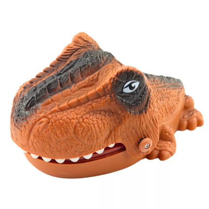 Kandančio dinozauro rudos spalvos arkadinis žaidimas