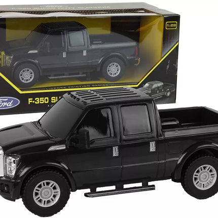 Ford F-350 Pikapas su frikciniu varikliu 1:28, juodas