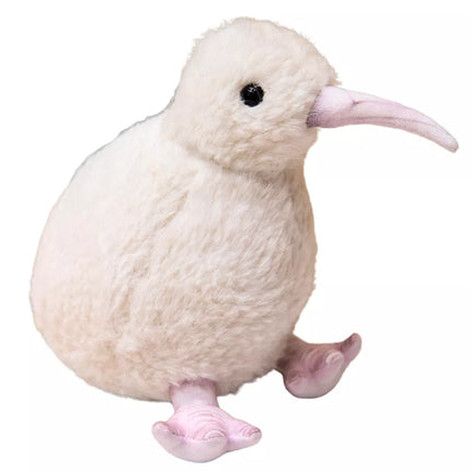 Pliušinis kivio paukščio pliušinis žaislas- talismanas, minkštas žaislas baltas, 17 cm