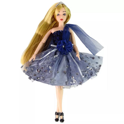 Lėlė Baby Emily su šuniuko rankine ir gėlėmis