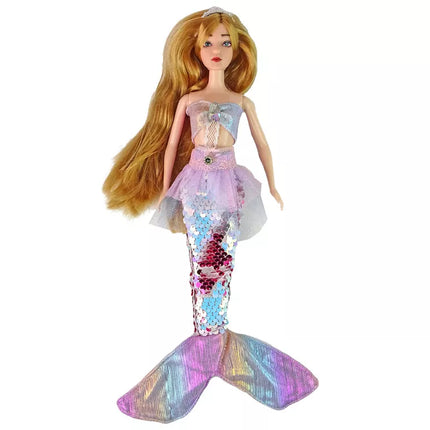 Lėlė kūdikis undinėlė Emily su rožiniais priedais