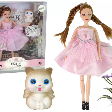 Lėlė Emily su kasytėmis Katės Gėlės