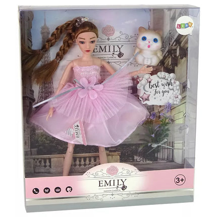 Lėlė Emily su kasytėmis Katės Gėlės