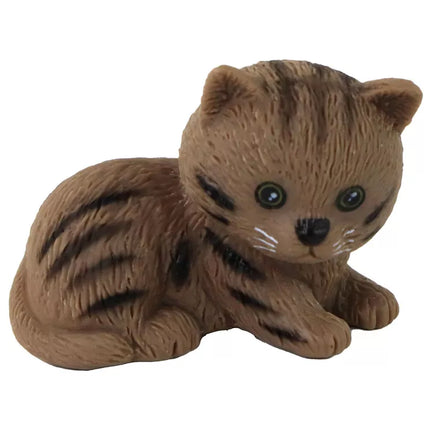 Vaikiška lėlė Emily Spring ilgais plaukais mėlyna suknele ir kačiuku