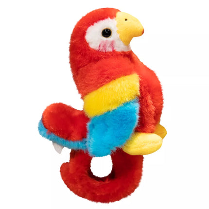 Pliušinis talismanas Papūgos apyrankė ant riešo Raudona