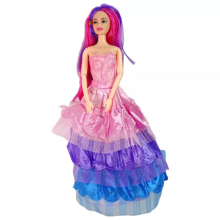 Princesės lėlė su baltuoju poniu figūrėlėmis ir priedais.