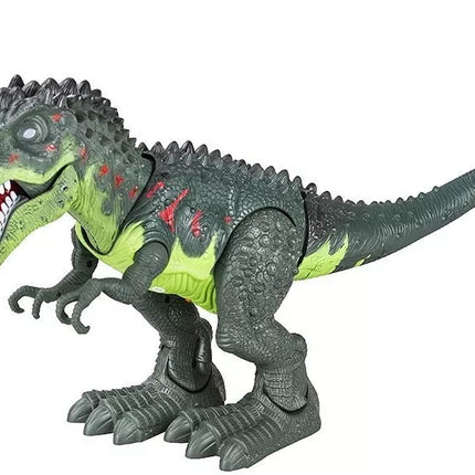 Didelis dinozauras Tyrannosaurus Rex su baterijomis