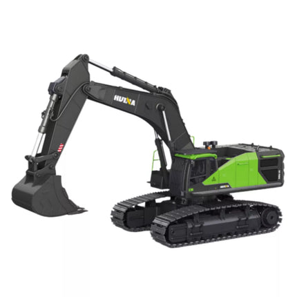 Huina 1593 Žali ekskavatorius su nuotolinio valdymo pulteliu 1:14