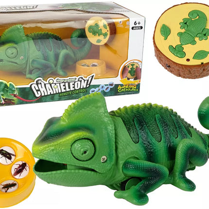 Nuotoliniu būdu valdomas chameleonas, žalia šviesa, 28 cm