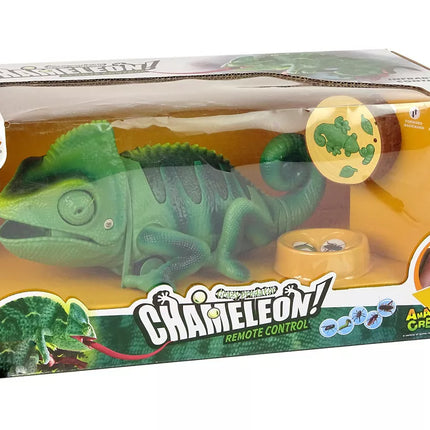 Nuotoliniu būdu valdomas chameleonas, žalia šviesa, 28 cm