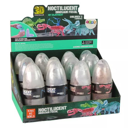 Atidaroma dinozauro kiaušinio figūrėlė Krištolinis atsitiktinis dinozauras