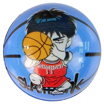 Minkštas kamuolys su mažais raštais ir spalvomis kūdikiams, 7 cm skersmens.