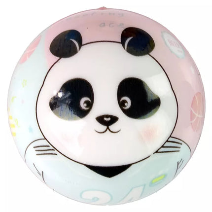 Minkštas kamuolys su mažais raštais ir spalvomis kūdikiams, 7 cm skersmens.