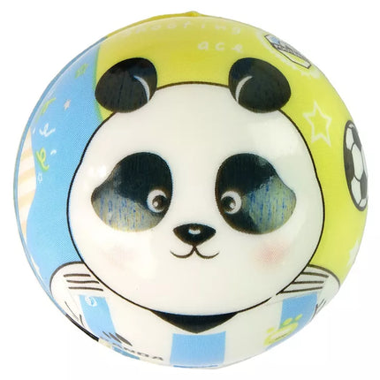 Minkštas kamuolys su mažais raštais ir spalvomis kūdikiams, 7 cm skersmens.