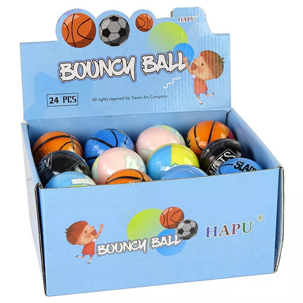 Minkštas kamuolys su mažais raštais ir spalvomis kūdikiams, 7 cm skersmens.