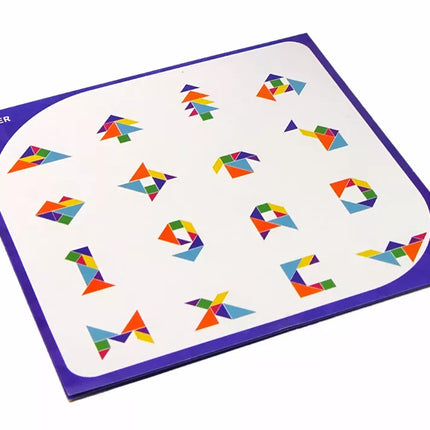Tangram galvosūkis, 7 magnetiniai blokeliai