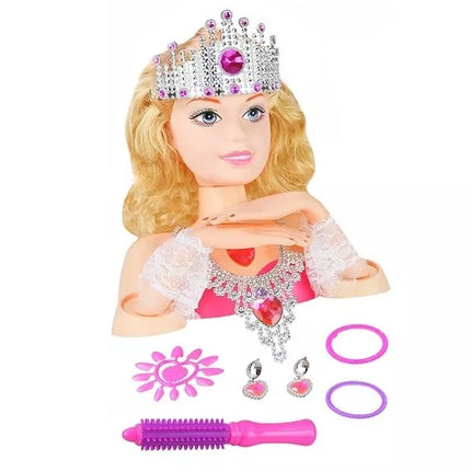 Grožio mados galvos modeliavimo lėlės aksesuarai papuošalai