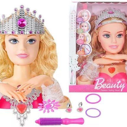 Grožio mados galvos modeliavimo lėlės aksesuarai papuošalai