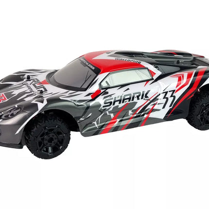Sportinis automobilis R/C 1:8 pilkas baltas