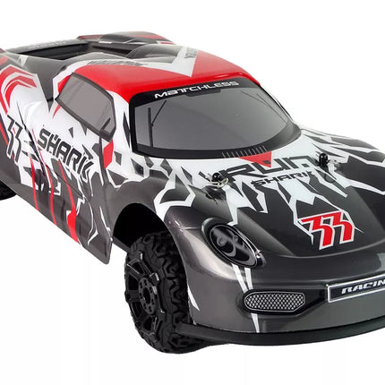 Sportinis automobilis R/C 1:8 pilkas baltas