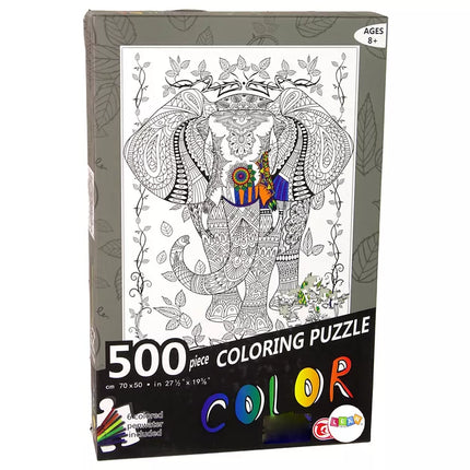 Dėlionė „Spalvos“ 500 dalių, dramblys