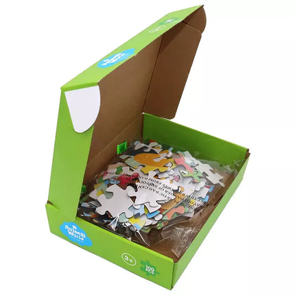 Dėlionės vaikams, gyvūnų dėlionė, 100 detalių.