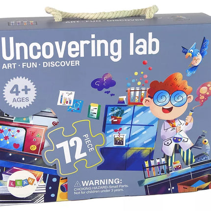 Dėlionės vaikams Mokslo laboratorijos dėlionė 72 elementai