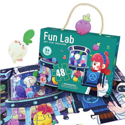 Dėlionės vaikams Laboratorijos dėlionė, 48 elementai.